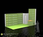 fabric clad exhibition stands