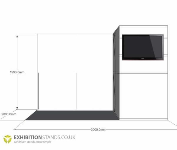 side view of stand
