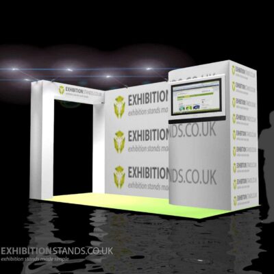 3d render of exhibition stand