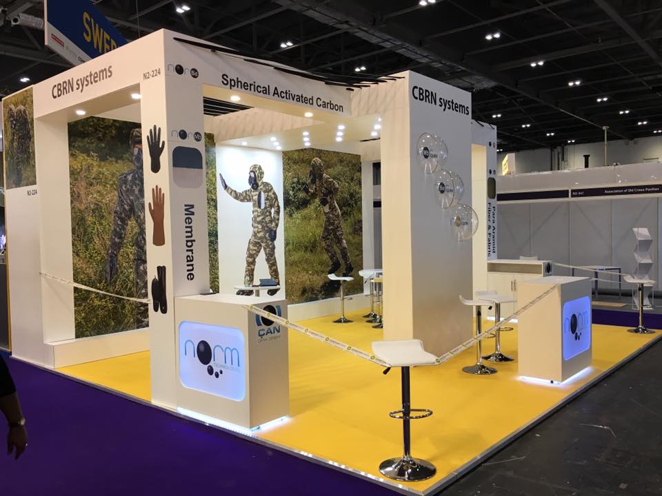 DSEI expo stand angle 1