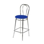 blue deco stool