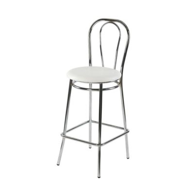 white deco stool