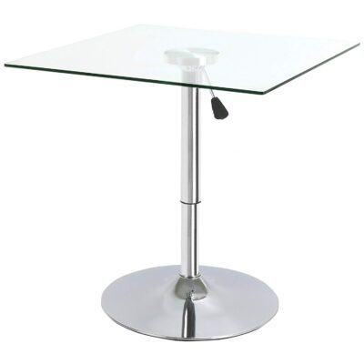 glass bar table hire