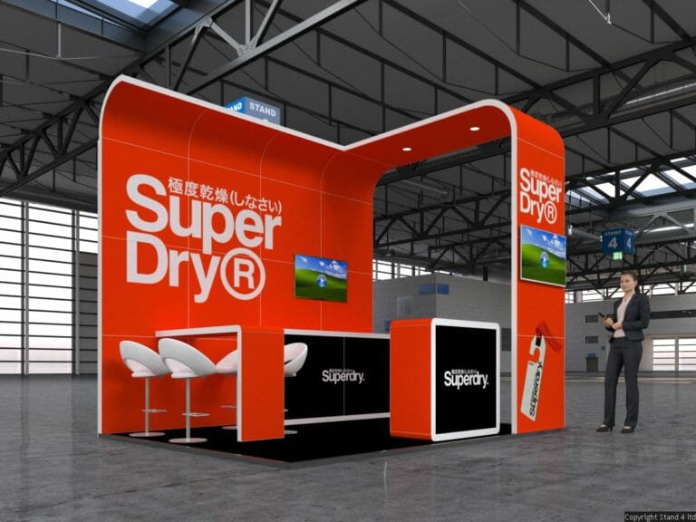 superdry exhibition stand