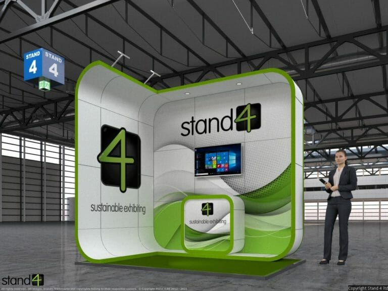 capsule shape exhibition stand