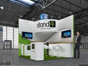 3x3 exhibition display
