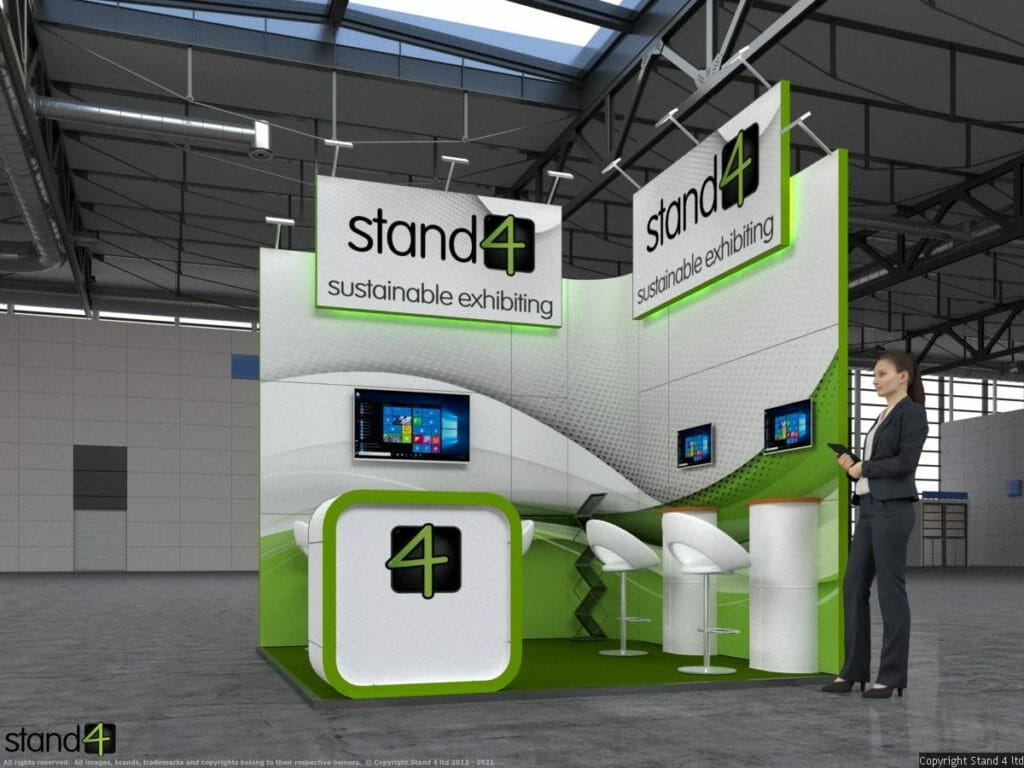 backlit led exhibition stand