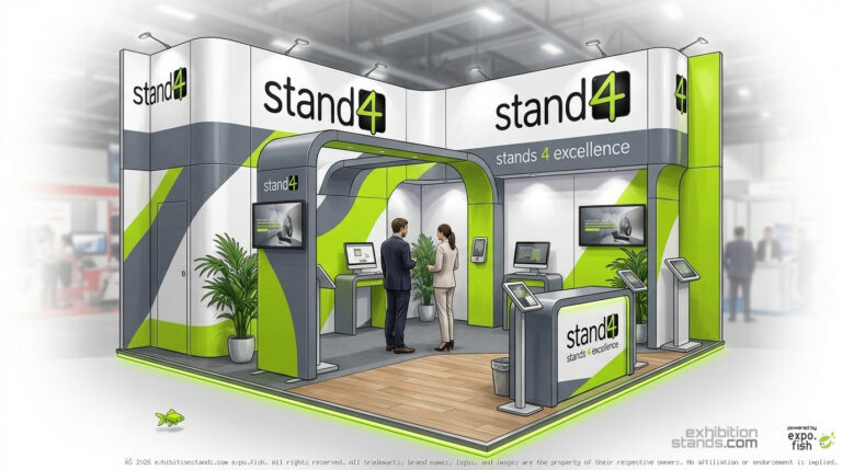 A conceptual exhibition stand